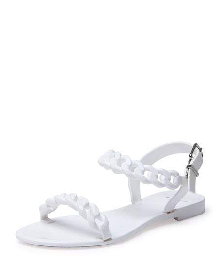 white givenchy jelly sandals